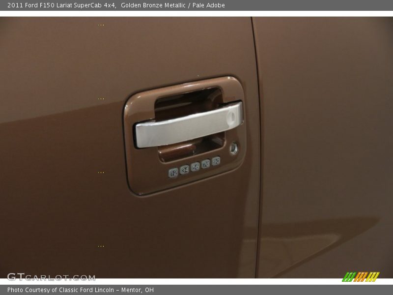 Golden Bronze Metallic / Pale Adobe 2011 Ford F150 Lariat SuperCab 4x4