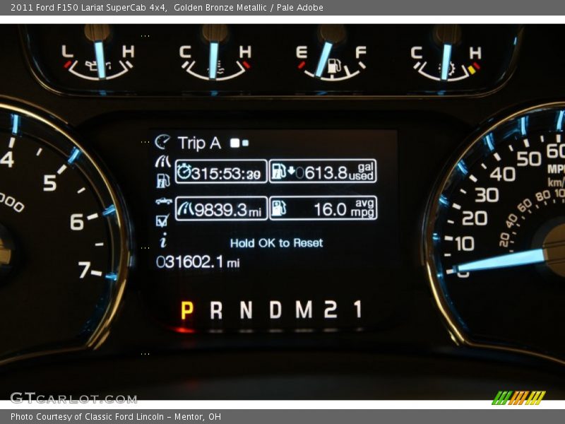 Golden Bronze Metallic / Pale Adobe 2011 Ford F150 Lariat SuperCab 4x4