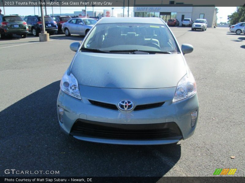 Sea Glass Pearl / Misty Gray 2013 Toyota Prius Five Hybrid