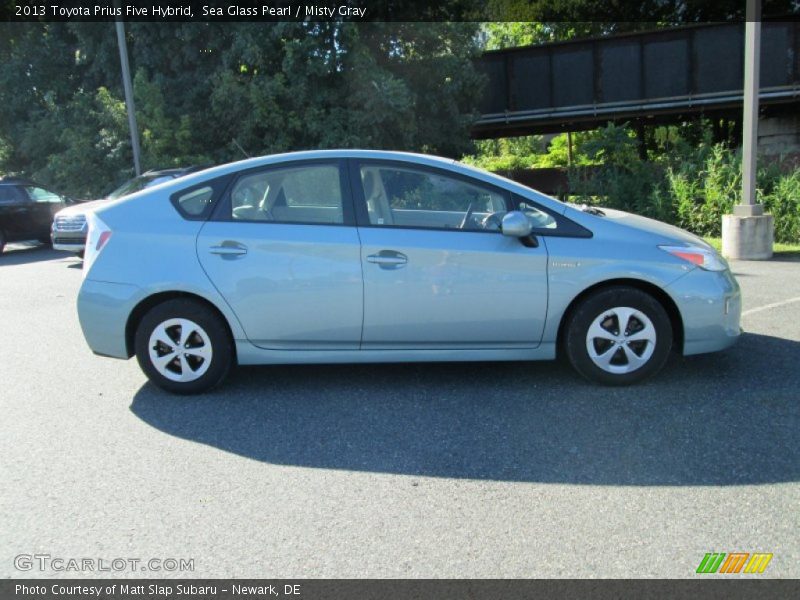 Sea Glass Pearl / Misty Gray 2013 Toyota Prius Five Hybrid