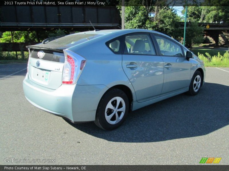 Sea Glass Pearl / Misty Gray 2013 Toyota Prius Five Hybrid