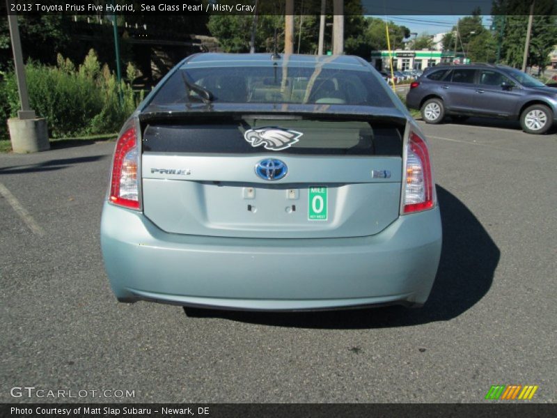 Sea Glass Pearl / Misty Gray 2013 Toyota Prius Five Hybrid
