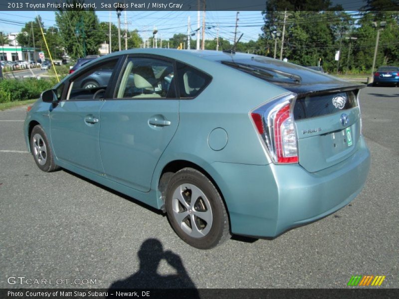 Sea Glass Pearl / Misty Gray 2013 Toyota Prius Five Hybrid