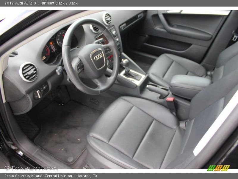 Brilliant Black / Black 2012 Audi A3 2.0T