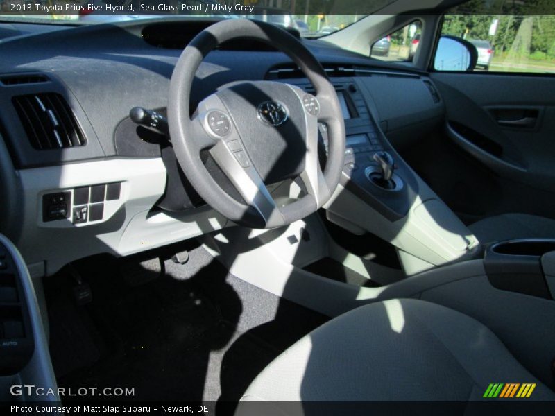 Sea Glass Pearl / Misty Gray 2013 Toyota Prius Five Hybrid