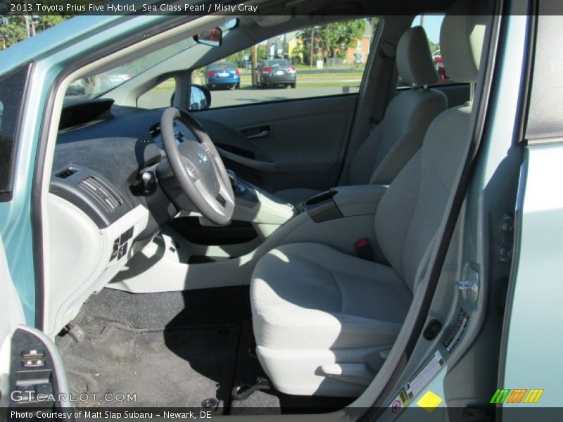 Sea Glass Pearl / Misty Gray 2013 Toyota Prius Five Hybrid
