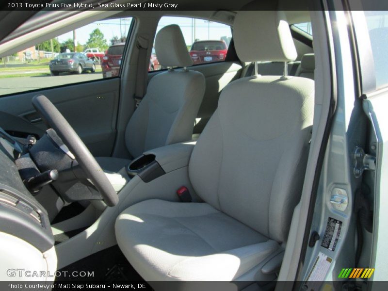 Sea Glass Pearl / Misty Gray 2013 Toyota Prius Five Hybrid