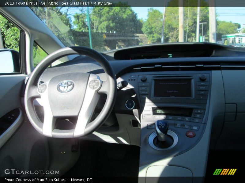 Sea Glass Pearl / Misty Gray 2013 Toyota Prius Five Hybrid