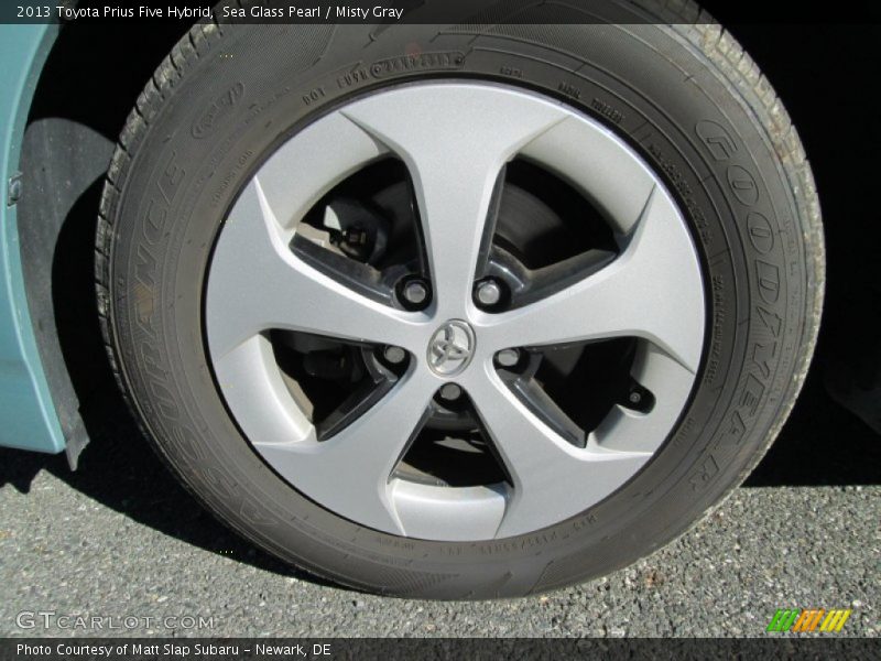 Sea Glass Pearl / Misty Gray 2013 Toyota Prius Five Hybrid