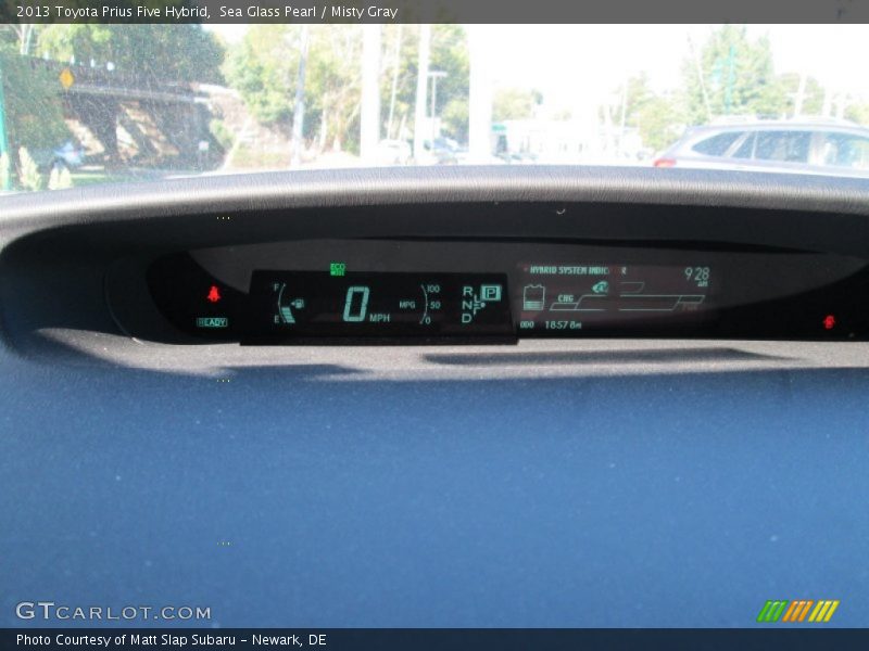 Sea Glass Pearl / Misty Gray 2013 Toyota Prius Five Hybrid