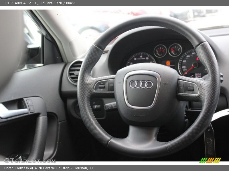 Brilliant Black / Black 2012 Audi A3 2.0T