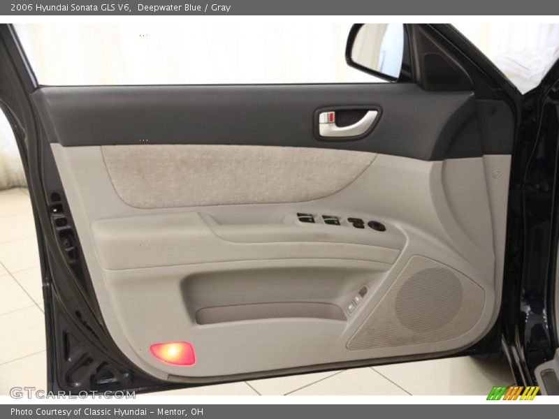 Deepwater Blue / Gray 2006 Hyundai Sonata GLS V6
