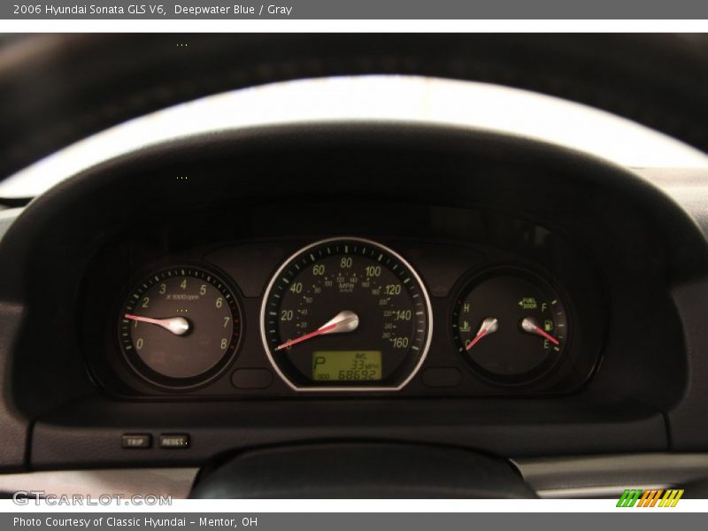 Deepwater Blue / Gray 2006 Hyundai Sonata GLS V6