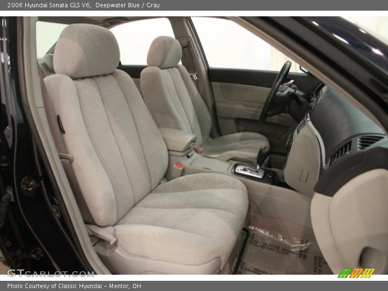 Deepwater Blue / Gray 2006 Hyundai Sonata GLS V6