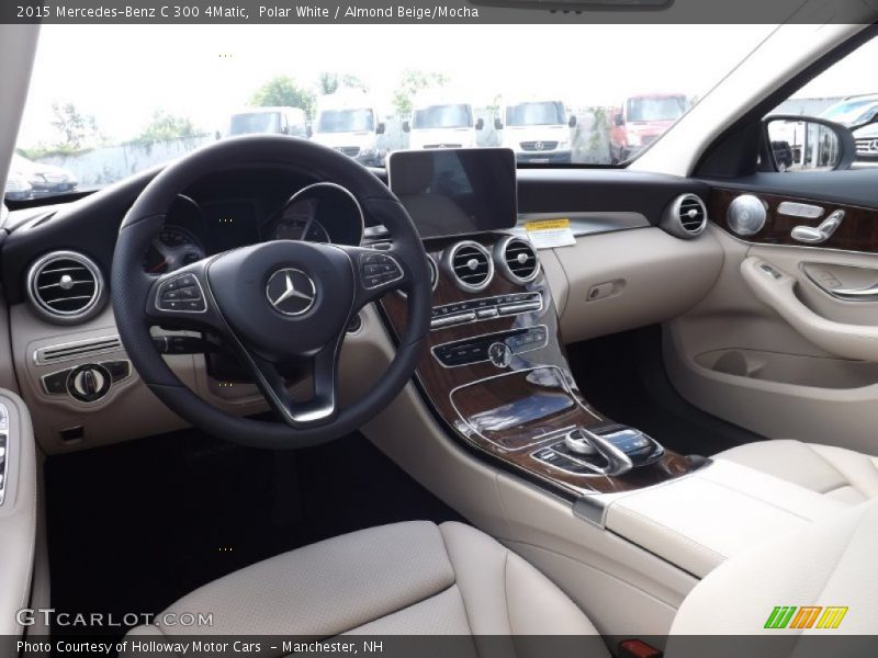 Polar White / Almond Beige/Mocha 2015 Mercedes-Benz C 300 4Matic