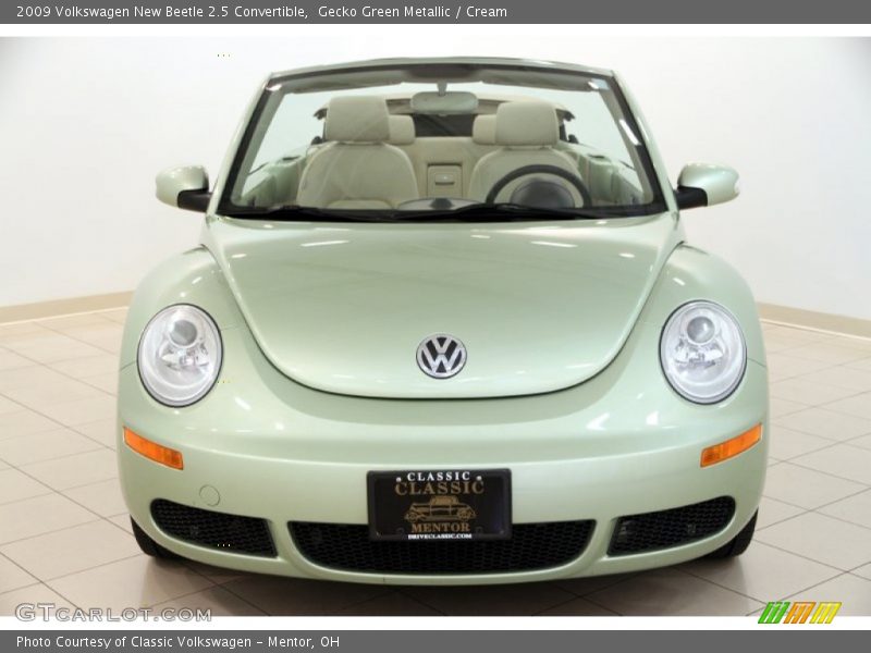 Gecko Green Metallic / Cream 2009 Volkswagen New Beetle 2.5 Convertible