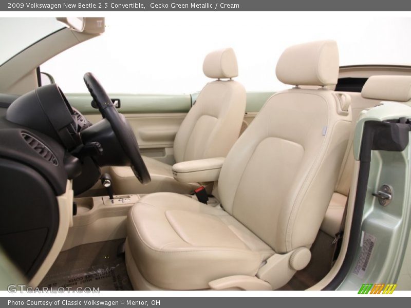 Gecko Green Metallic / Cream 2009 Volkswagen New Beetle 2.5 Convertible