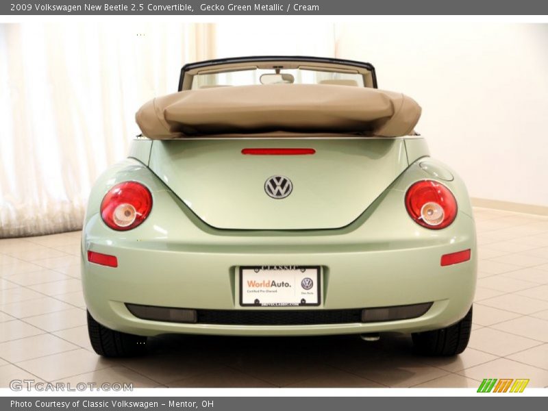 Gecko Green Metallic / Cream 2009 Volkswagen New Beetle 2.5 Convertible