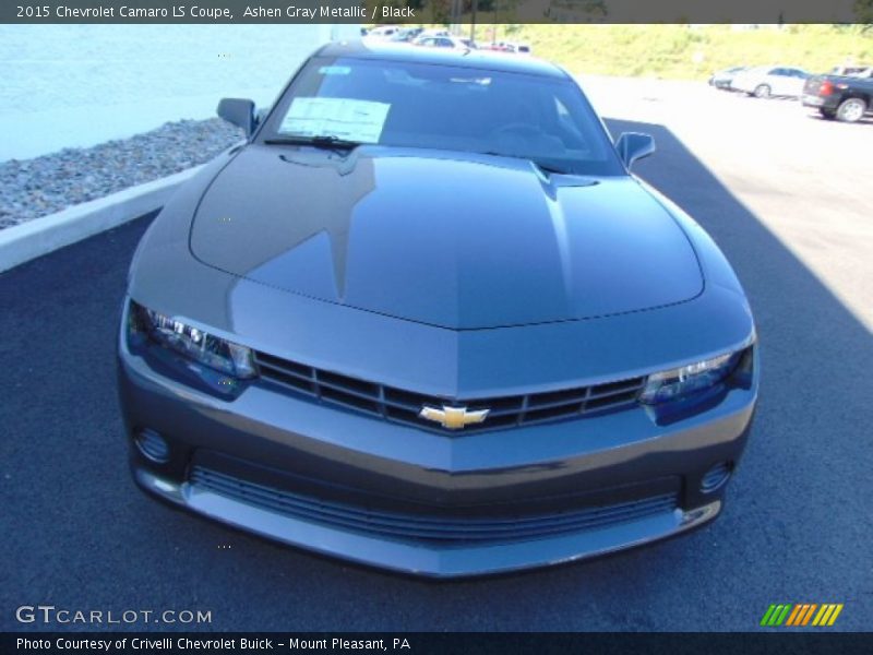 Ashen Gray Metallic / Black 2015 Chevrolet Camaro LS Coupe