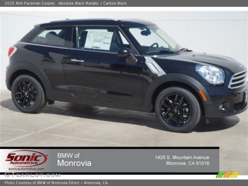 Absolute Black Metallic / Carbon Black 2015 Mini Paceman Cooper