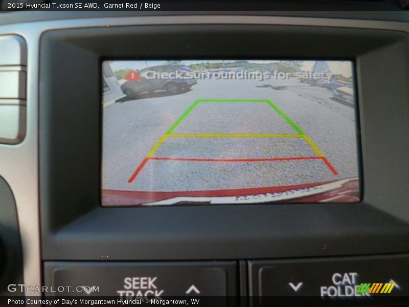 Garnet Red / Beige 2015 Hyundai Tucson SE AWD