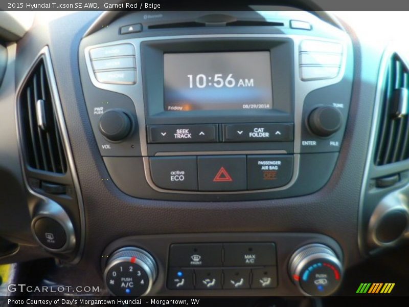 Garnet Red / Beige 2015 Hyundai Tucson SE AWD