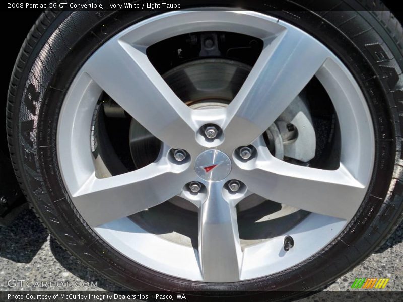 Ivory White / Light Taupe 2008 Pontiac G6 GT Convertible