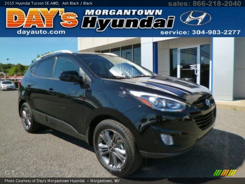 Ash Black / Black 2015 Hyundai Tucson SE AWD
