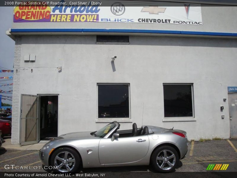Cool Silver / Ebony 2008 Pontiac Solstice GXP Roadster