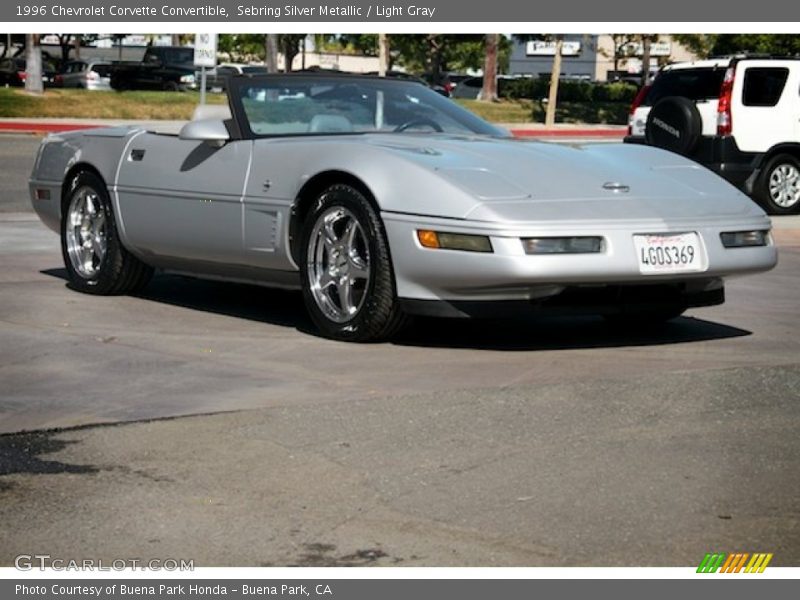 Sebring Silver Metallic / Light Gray 1996 Chevrolet Corvette Convertible
