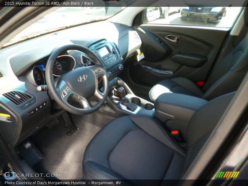 Ash Black / Black 2015 Hyundai Tucson SE AWD