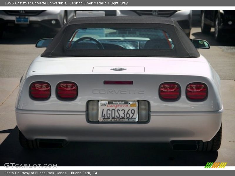 Sebring Silver Metallic / Light Gray 1996 Chevrolet Corvette Convertible