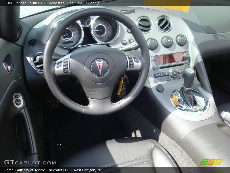 Cool Silver / Ebony 2008 Pontiac Solstice GXP Roadster