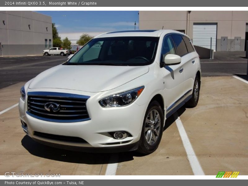 Moonlight White / Graphite 2014 Infiniti QX60 3.5