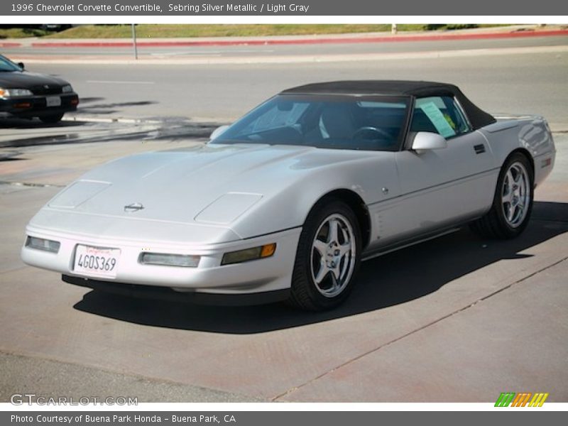Sebring Silver Metallic / Light Gray 1996 Chevrolet Corvette Convertible