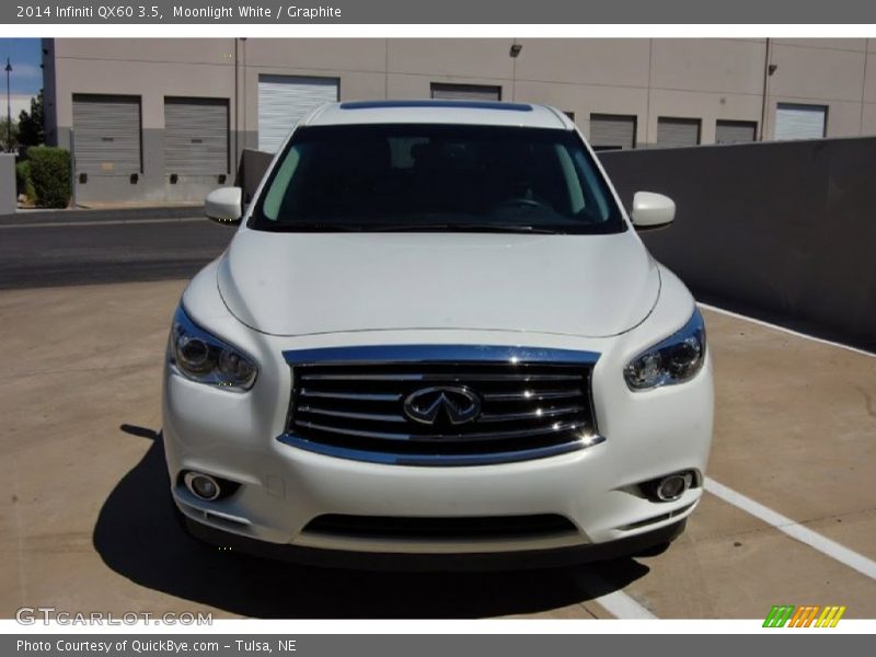 Moonlight White / Graphite 2014 Infiniti QX60 3.5