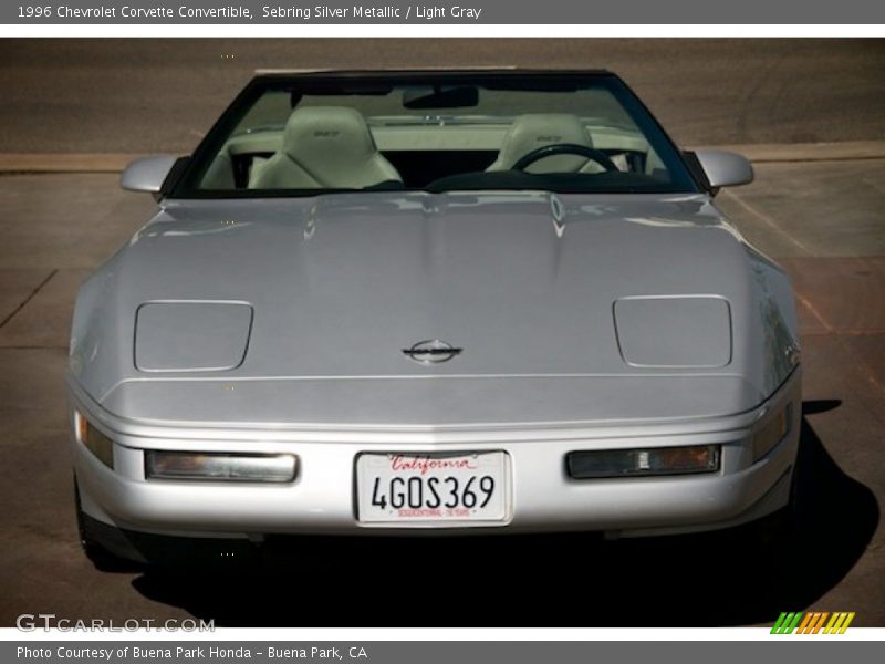 Sebring Silver Metallic / Light Gray 1996 Chevrolet Corvette Convertible