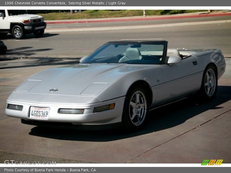 Sebring Silver Metallic / Light Gray 1996 Chevrolet Corvette Convertible