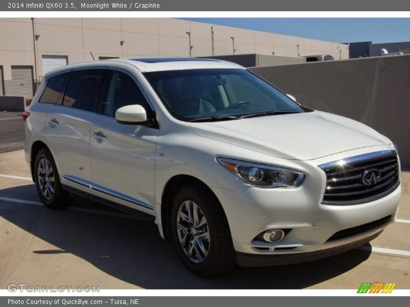 Moonlight White / Graphite 2014 Infiniti QX60 3.5