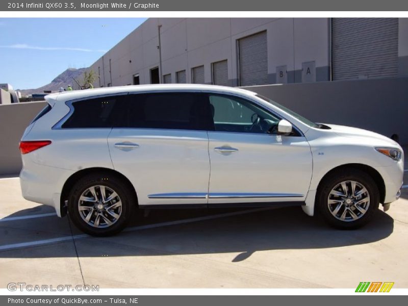 Moonlight White / Graphite 2014 Infiniti QX60 3.5