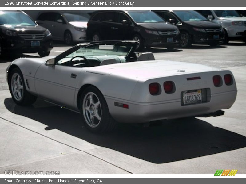 Sebring Silver Metallic / Light Gray 1996 Chevrolet Corvette Convertible