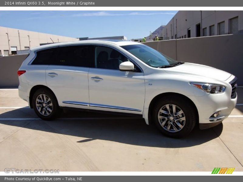 Moonlight White / Graphite 2014 Infiniti QX60 3.5