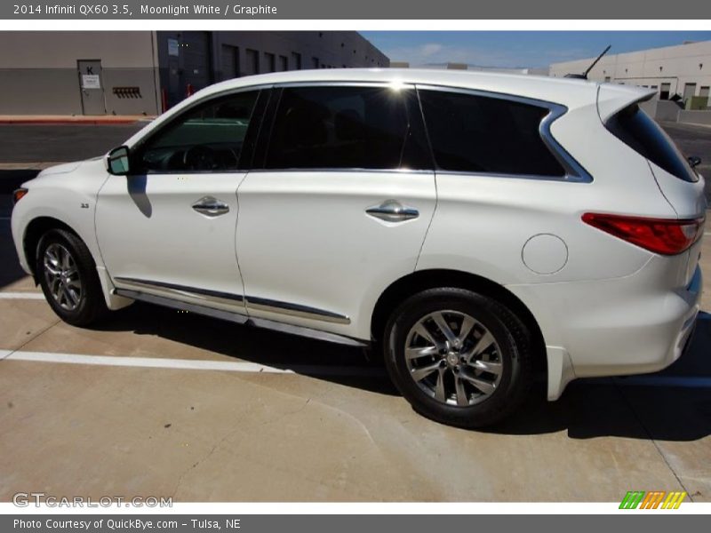 Moonlight White / Graphite 2014 Infiniti QX60 3.5