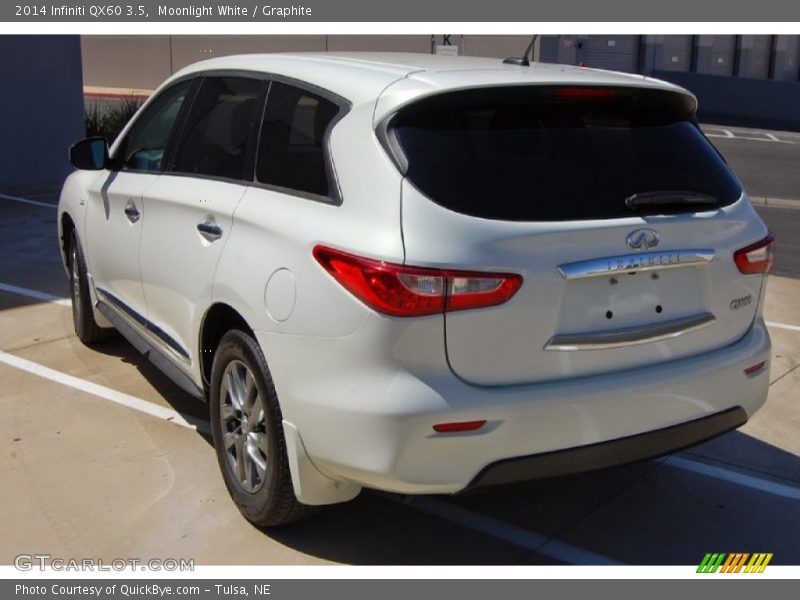 Moonlight White / Graphite 2014 Infiniti QX60 3.5