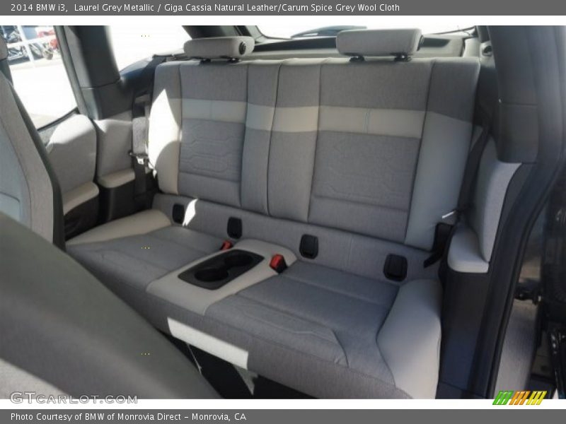 Laurel Grey Metallic / Giga Cassia Natural Leather/Carum Spice Grey Wool Cloth 2014 BMW i3