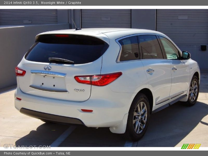 Moonlight White / Graphite 2014 Infiniti QX60 3.5