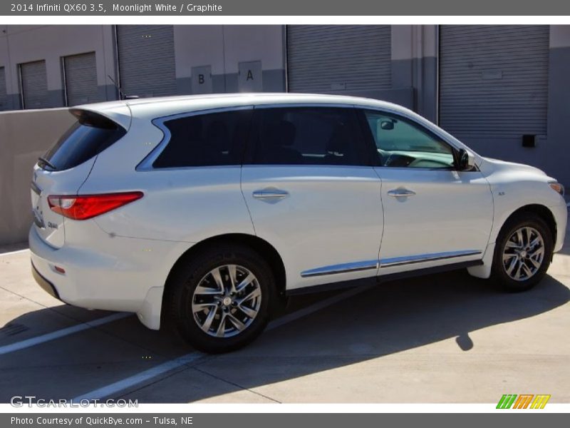Moonlight White / Graphite 2014 Infiniti QX60 3.5