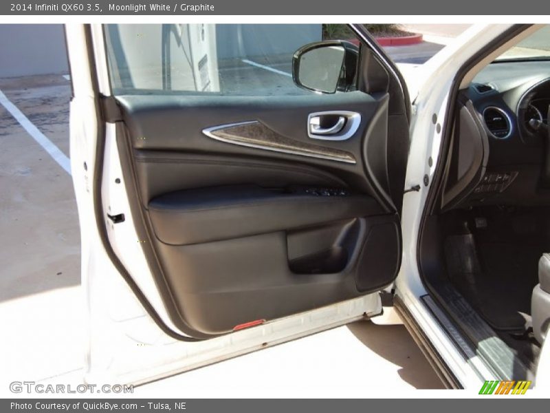 Moonlight White / Graphite 2014 Infiniti QX60 3.5