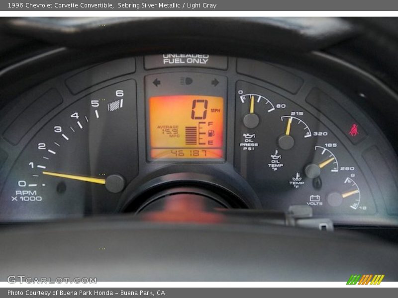 Sebring Silver Metallic / Light Gray 1996 Chevrolet Corvette Convertible