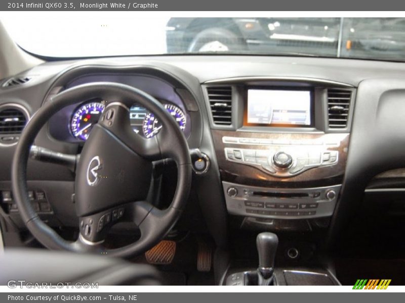 Moonlight White / Graphite 2014 Infiniti QX60 3.5